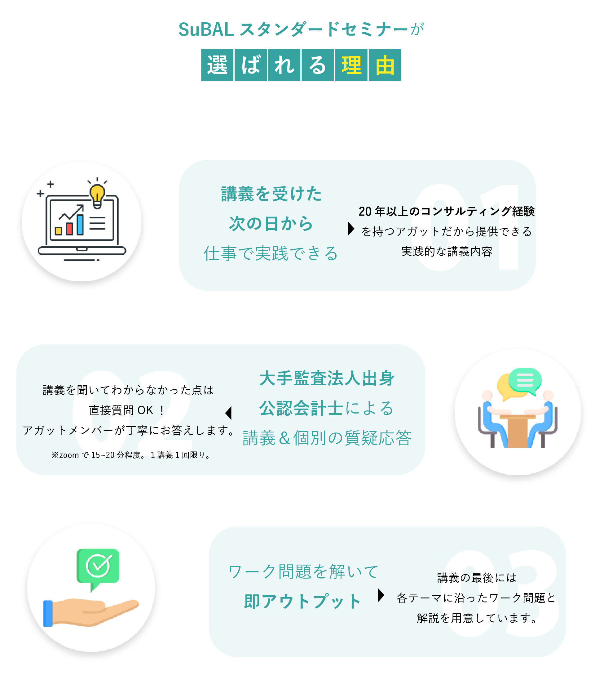 SuBALスタンダードセミナーが選ばれる理由